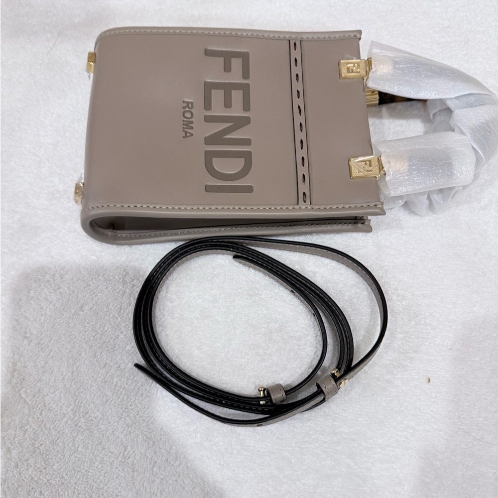Fendi Sunshine Mini Taupe Shoulder/crossbody Bag - Picture 9 of 16